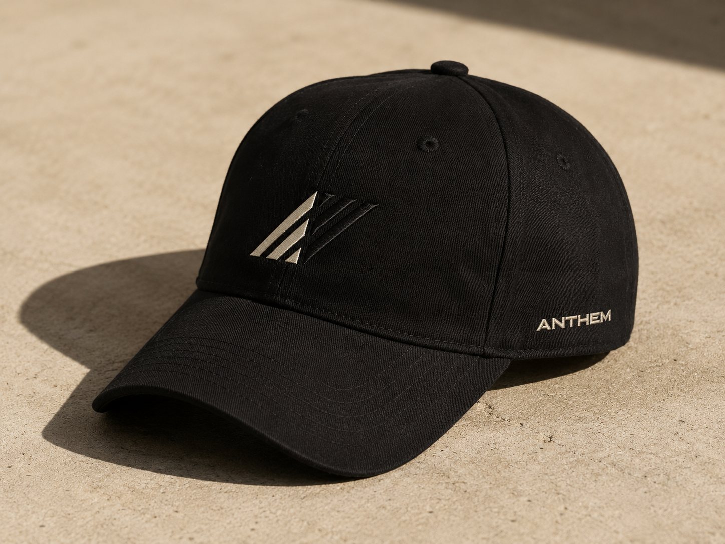 Embroidered cap carrying the mark and wordmark