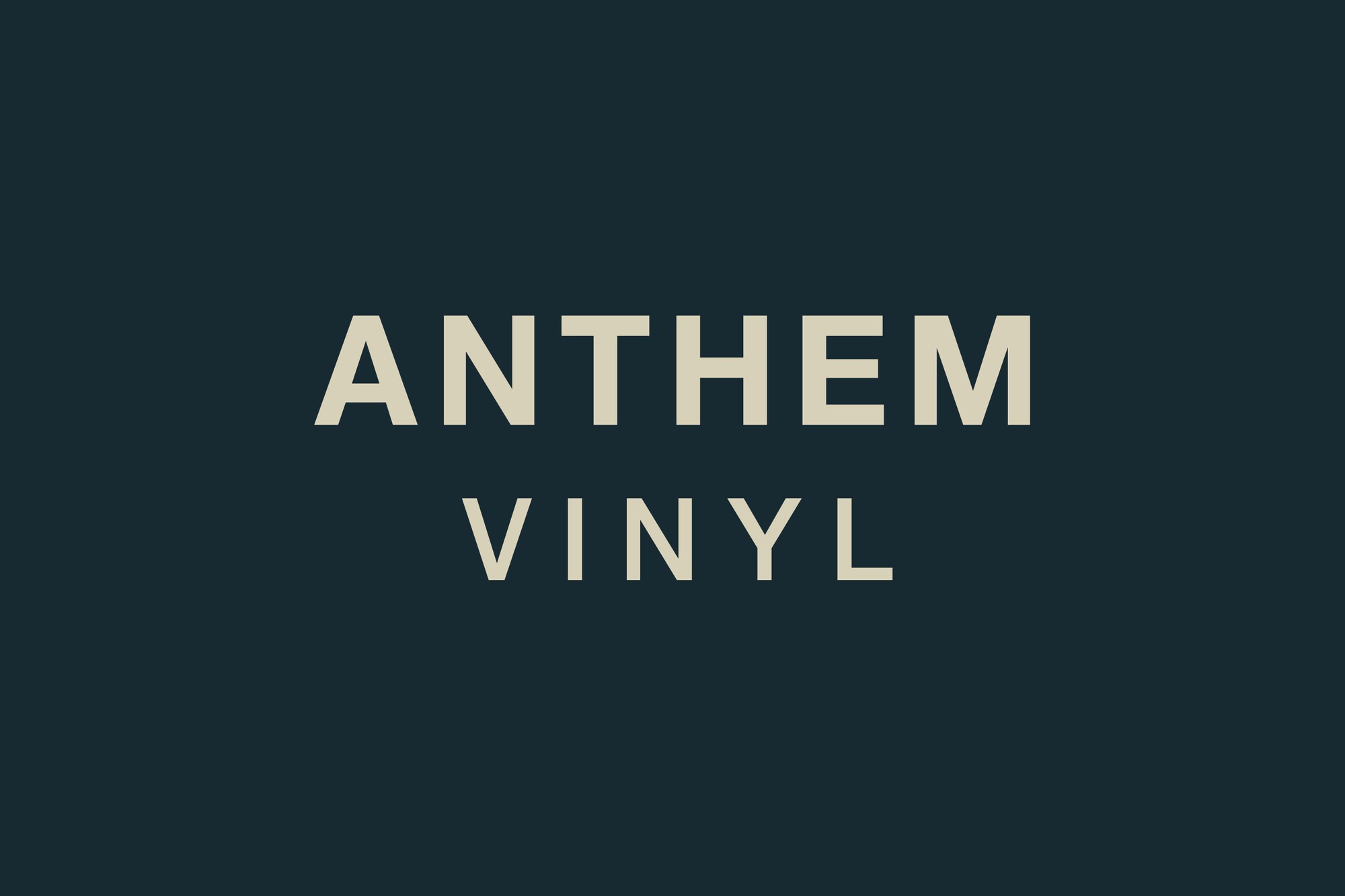 The Anthem Vinyl wordmark