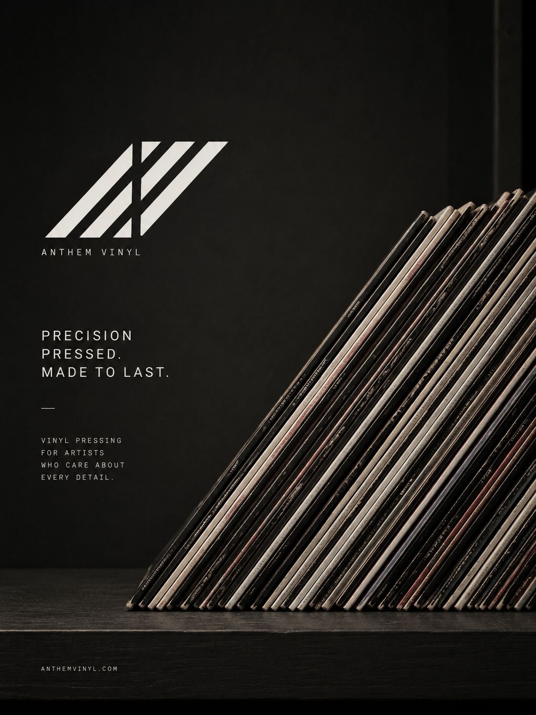 Campaign print — “Precision pressed. Made to last.”