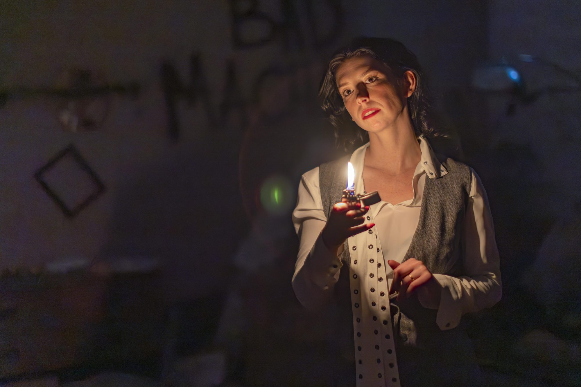 Final frame, lit by a single candle