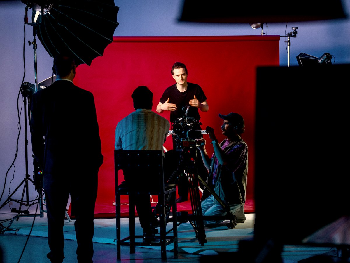 Adam O’Regan directing on the set of Why Die For Danzig