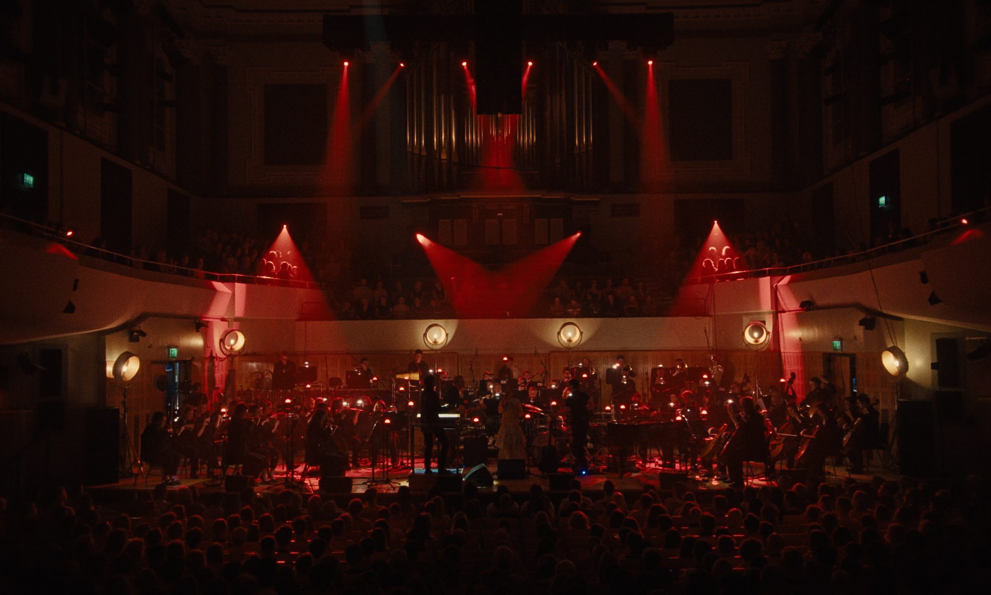 Stage lighting during the performance